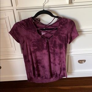 Purple American Eagle tee